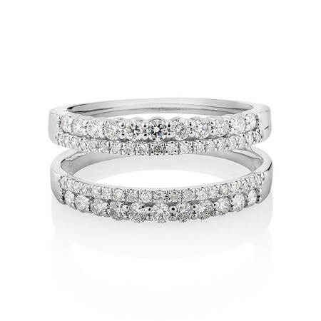 Enhancer Ring with 0.70 Carat TW of Diamonds in 14kt White Gold Enhancer Ring with 0.70 Carat TW of Diamonds in 14kt White Gold