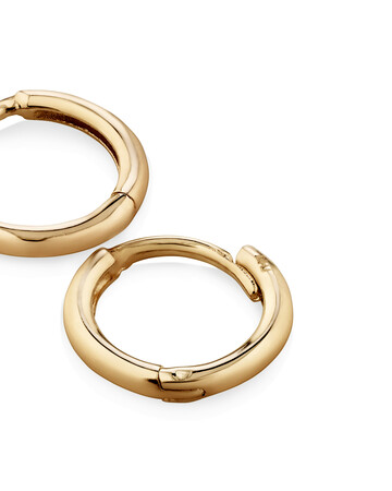 8mm Polished Huggies In 10kt Yellow Gold 8mm Polished Huggies In 10kt Yellow Gold