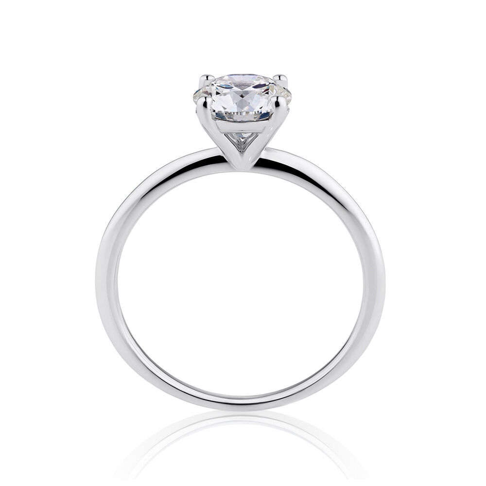 Laboratory-Created 1.25 Carat Diamond Ring in 14kt White Gold