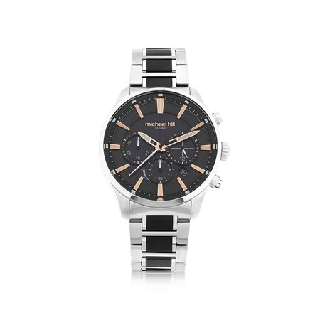 Solar Powered Men's Watch with Black Tone in Stainless Steel Solar Powered Men's Watch with Black Tone in Stainless Steel