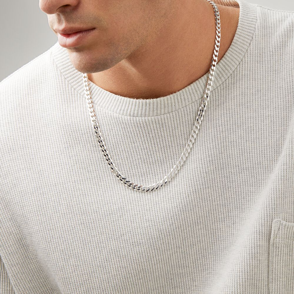 Curb Chain in Sterling Silver
