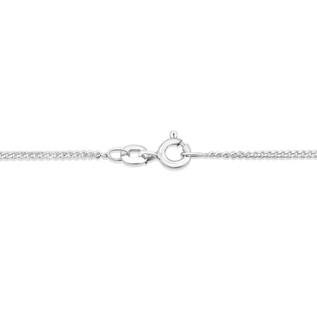 45cm (18") 1mm-1.5mm Width Curb Chain in Sterling Silver 45cm (18") 1mm-1.5mm Width Curb Chain in Sterling Silver