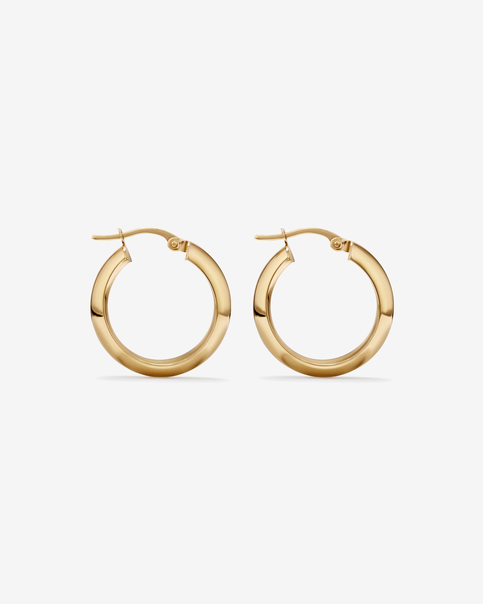 15mm Hoop Earrings 10kt Yellow Gold