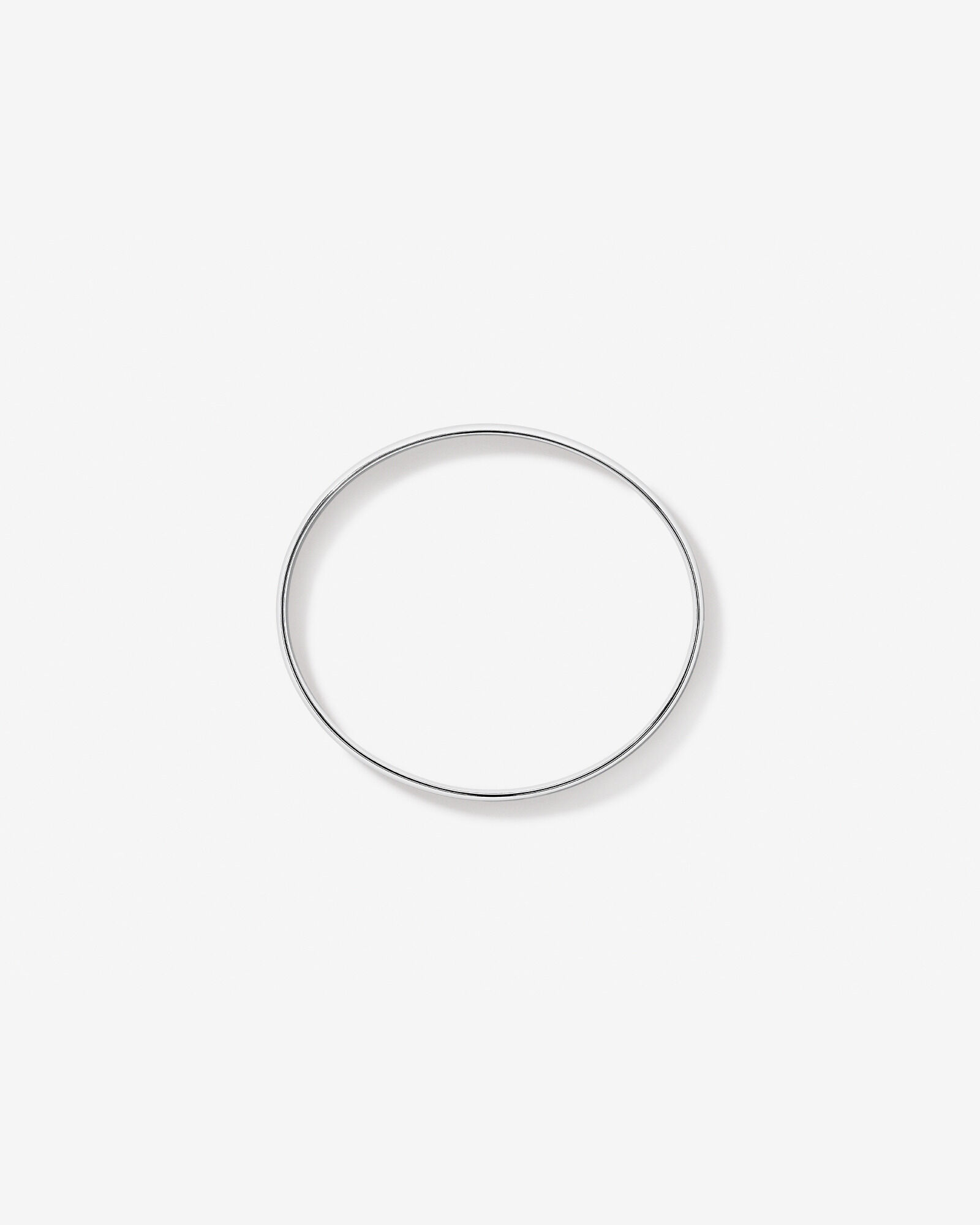 5.5mm-6mm Oval Bangle in Sterling Silver