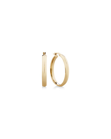 25mm Hoop Earrings In 10kt Yellow Gold 25mm Hoop Earrings In 10kt Yellow Gold