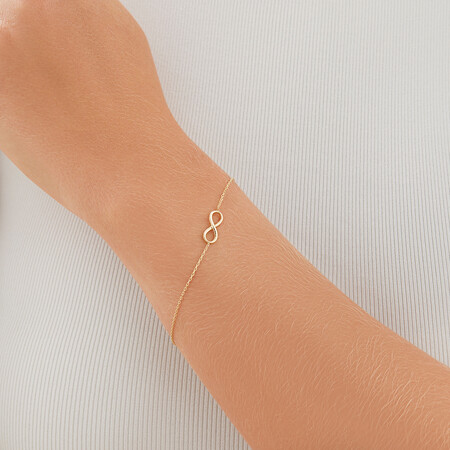 Infinity Bracelet in 10kt Yellow Gold Infinity Bracelet in 10kt Yellow Gold