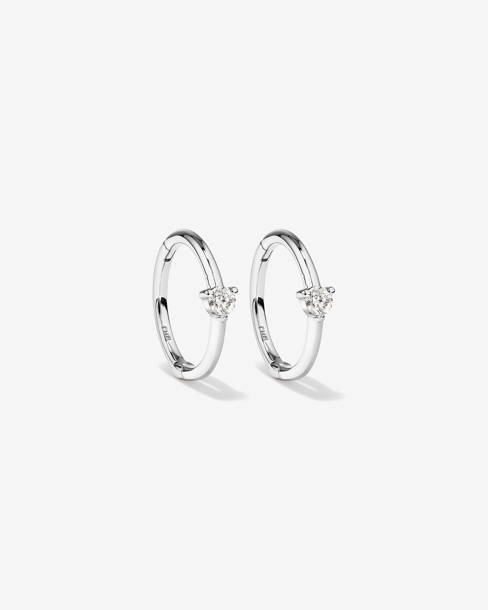 Diamond Accent Sleeper Earrings 10kt White Gold