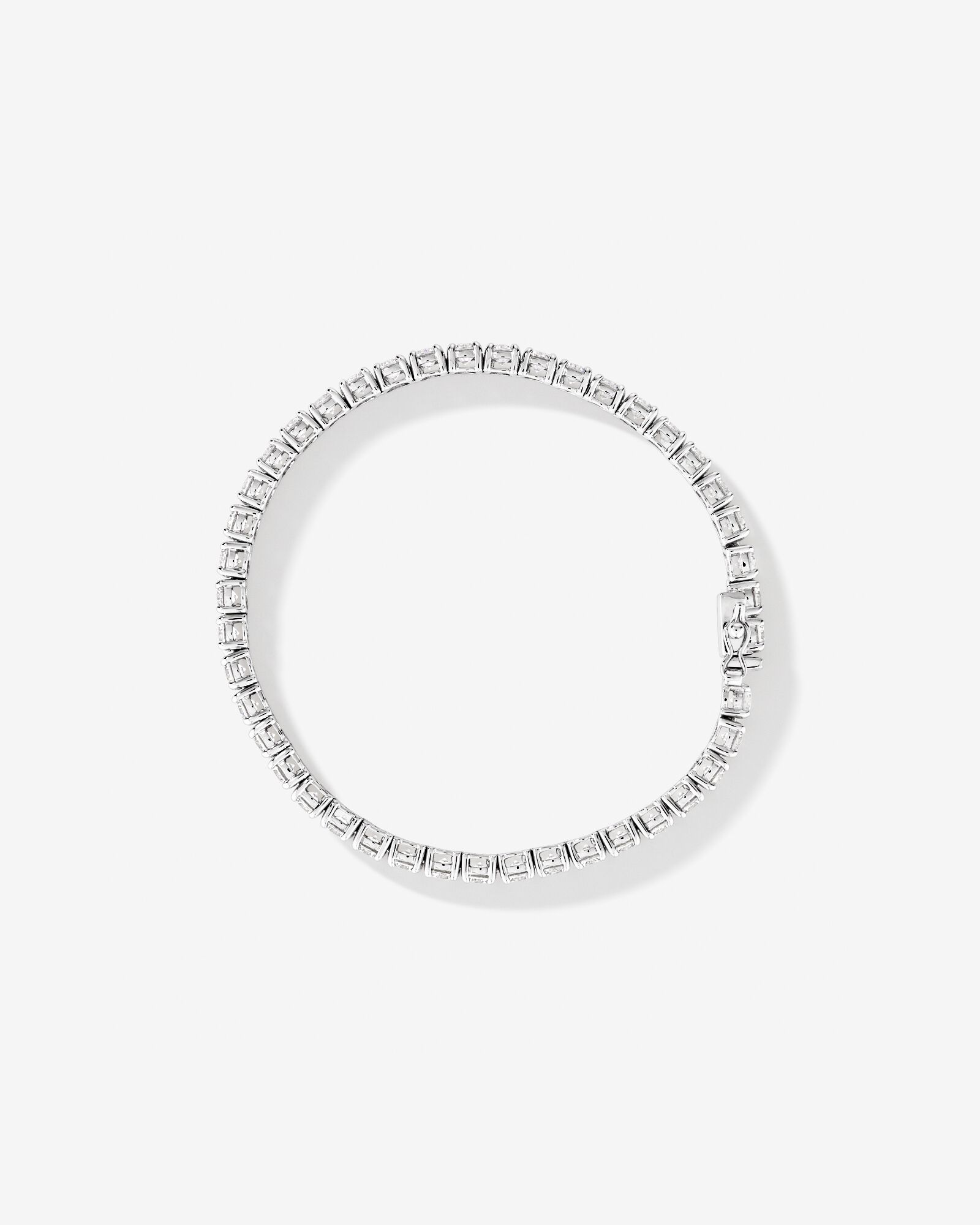 Tennis Bracelet with Cubic Zirconia in Sterling Silver
