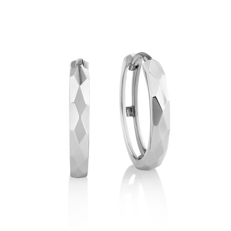 Hoop Earrings in 10kt White Gold Hoop Earrings in 10kt White Gold