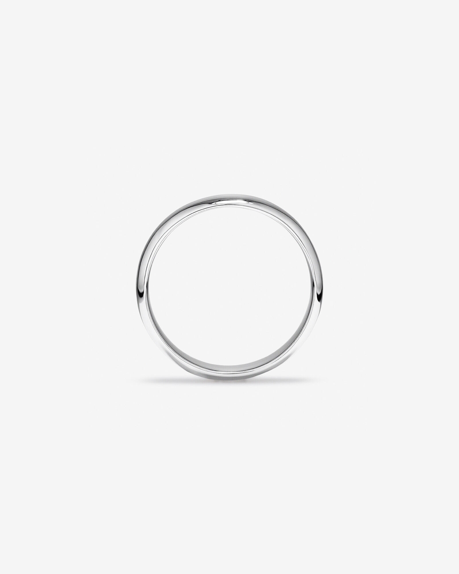 5mm Half Round Wedding Band Sterling Silver