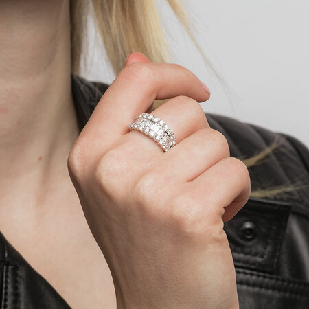 Ring with 2 Carat TW of Diamonds in 14kt White Gold Ring with 2 Carat TW of Diamonds in 14kt White Gold