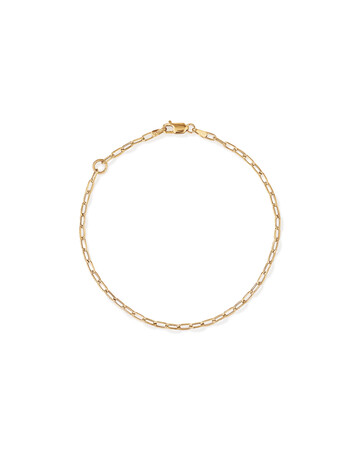19cm Hollow Paperclip Bracelet in 10kt Yellow Gold 19cm Hollow Paperclip Bracelet in 10kt Yellow Gold