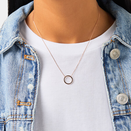 Circle Necklace in 10kt Rose Gold Circle Necklace in 10kt Rose Gold