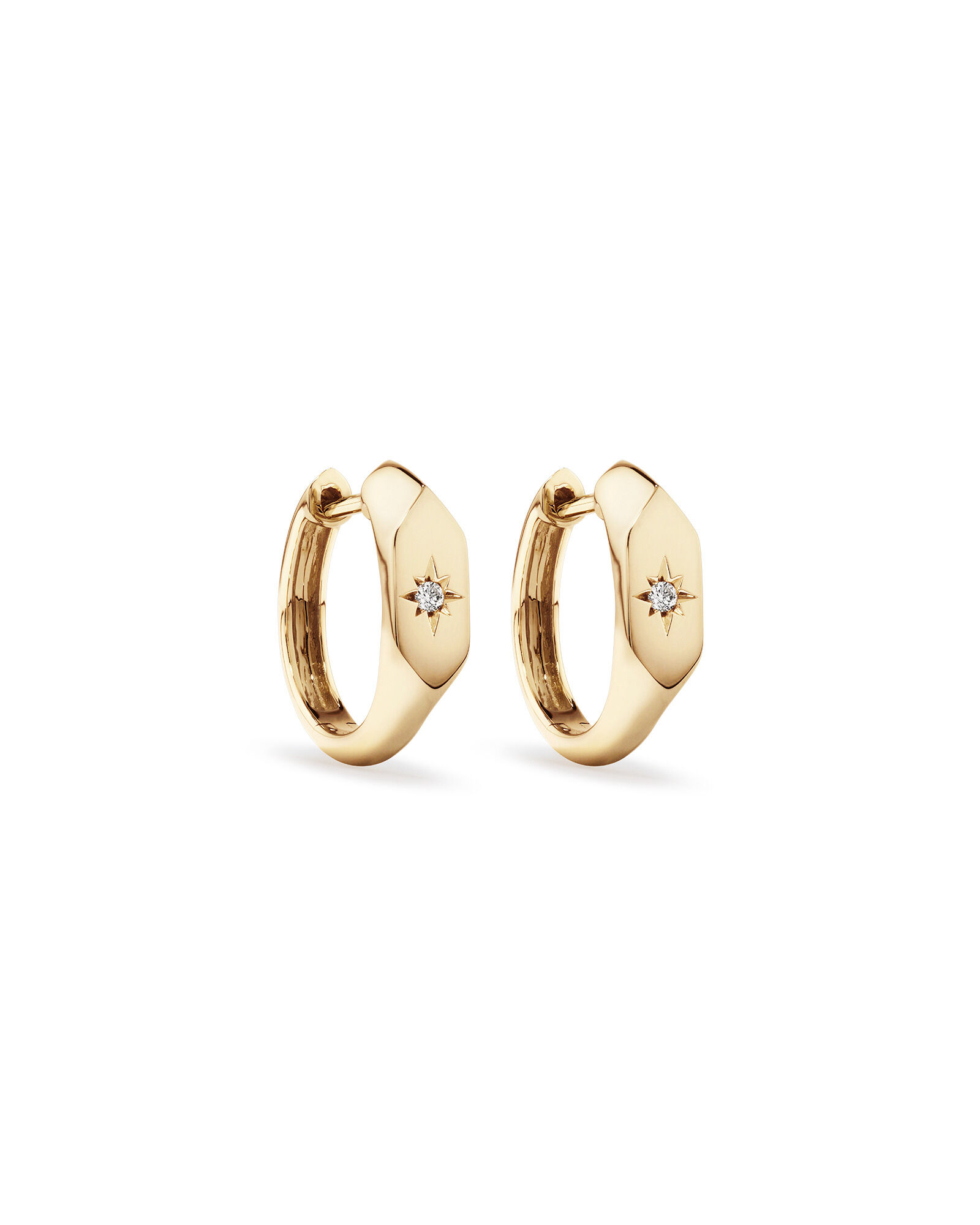 Earring rings in gold on sale