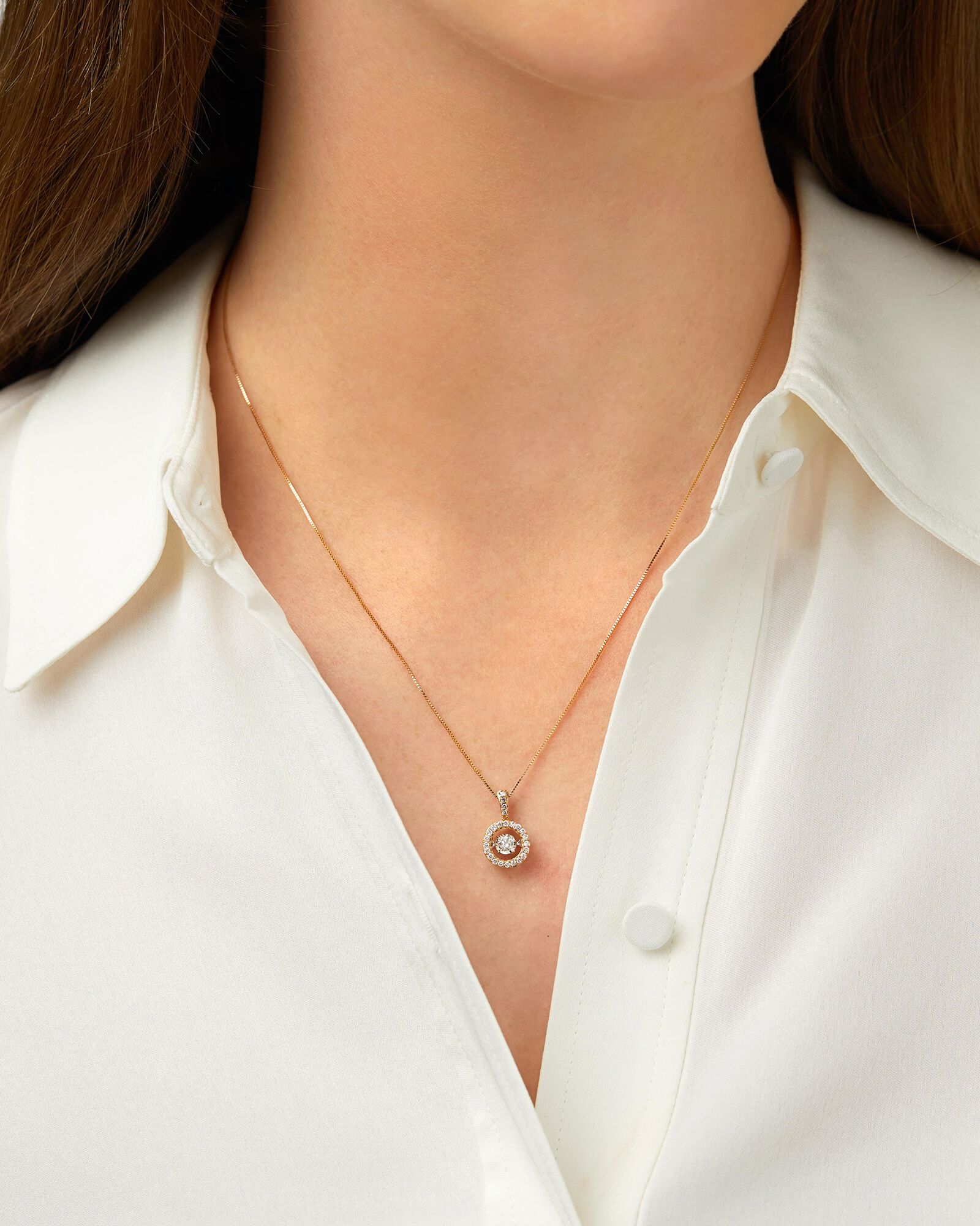 Everlight Pendant with 0.33 Carat TW of Diamonds in 10kt Yellow Gold