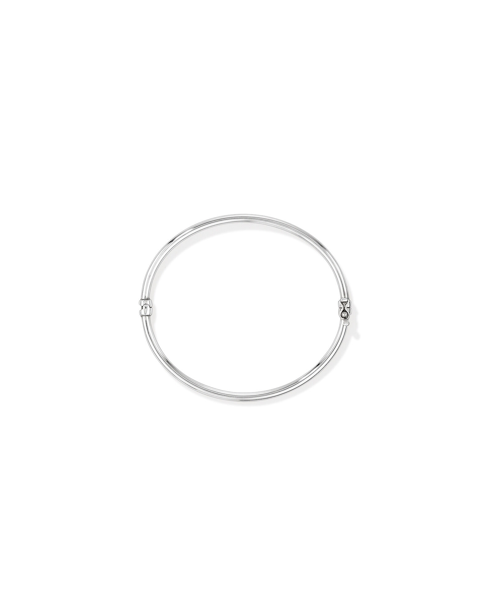 60mm Hollow Tube Bangle in Sterling Silver