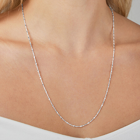 60cm (24") 1.5mm-2mm Width Fancy Chain in Sterling Silver 60cm (24") 1.5mm-2mm Width Fancy Chain in Sterling Silver