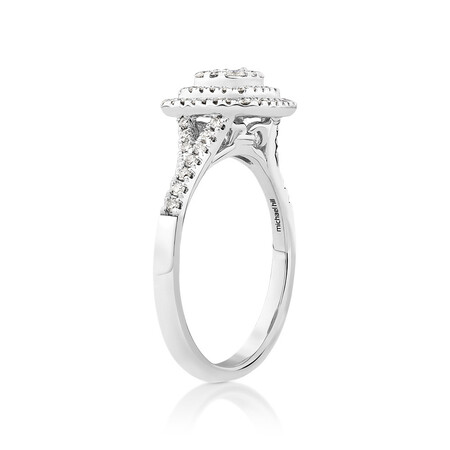 Engagement Ring with 1/2 Carat TW of Diamonds in 10kt White Gold Engagement Ring with 1/2 Carat TW of Diamonds in 10kt White Gold