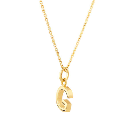 G Initial Pendant in 10kt Yellow Gold G Initial Pendant in 10kt Yellow Gold