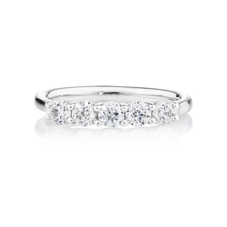 Southern Star 5 Stone Engagement Ring with 0.75 Carat TW of Diamonds in 14kt White Gold Southern Star 5 Stone Engagement Ring with 0.75 Carat TW of Diamonds in 14kt White Gold