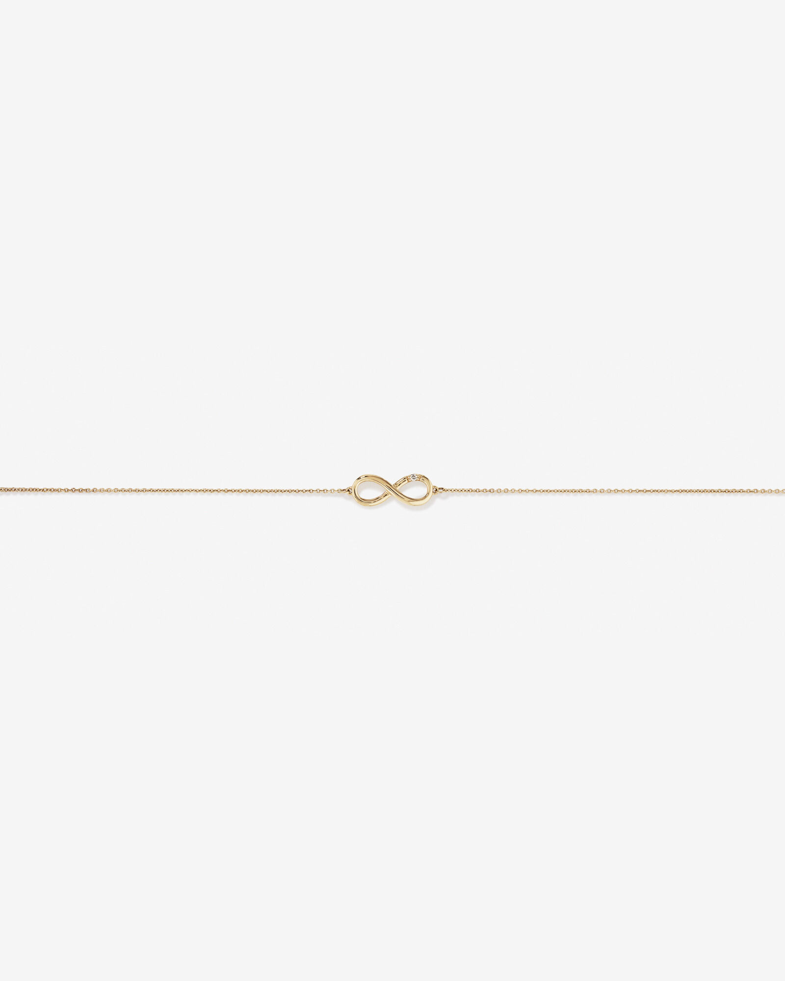 Diamond Accent Infinity Bracelet in 10kt Yellow Gold