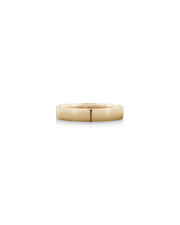 Flat Wedding Band in 10kt Yellow Gold Flat Wedding Band in 10kt Yellow Gold