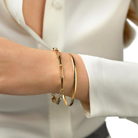 65mm Bangle in 10kt Yellow Gold 65mm Bangle in 10kt Yellow Gold