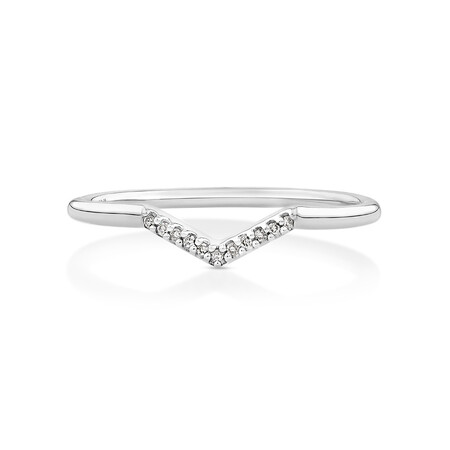 Arrow Ring with Diamonds in Sterling Silver Arrow Ring with Diamonds in Sterling Silver
