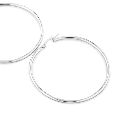 Hoop Earrings in Sterling Silver Hoop Earrings in Sterling Silver