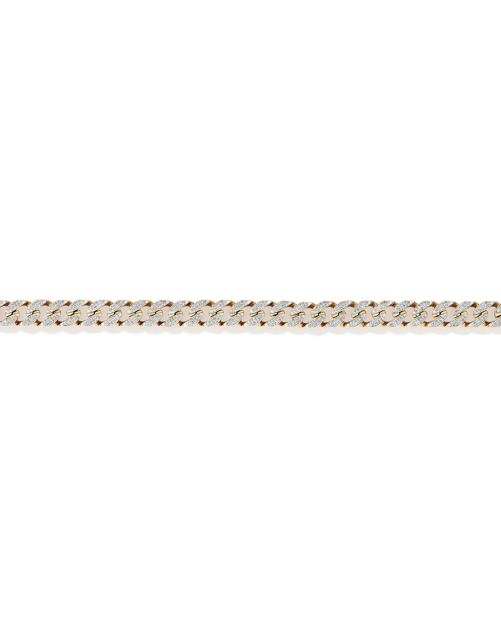 2.00 Carat TW Diamond Set Cuban Link Bracelet in 10kt Yellow and White Gold