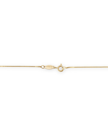 45cm (18") 1mm Width Diamond Cut Box Chain in 14kt Yellow Gold 45cm (18") 1mm Width Diamond Cut Box Chain in 14kt Yellow Gold