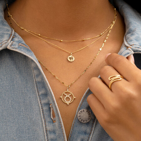Taurus Zodiac Pendant in 10kt Yellow Gold Taurus Zodiac Pendant in 10kt Yellow Gold
