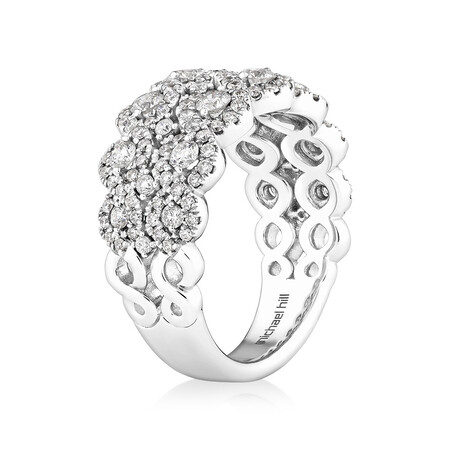 Ring with 1 1/2 Carat TW of Diamonds in 14kt White Gold Ring with 1 1/2 Carat TW of Diamonds in 14kt White Gold