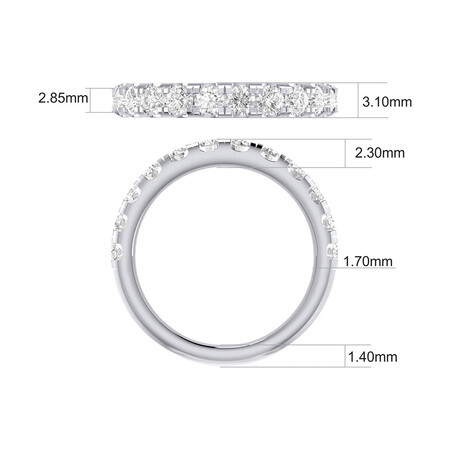 Evermore Wedding Band with 1 Carat TW Diamonds in 14kt White Gold Evermore Wedding Band with 1 Carat TW Diamonds in 14kt White Gold