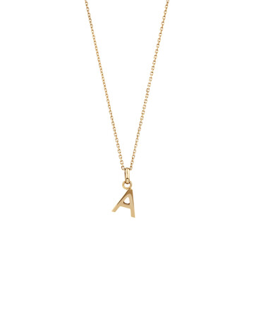 A Initial Pendant in 10kt Yellow Gold A Initial Pendant in 10kt Yellow Gold