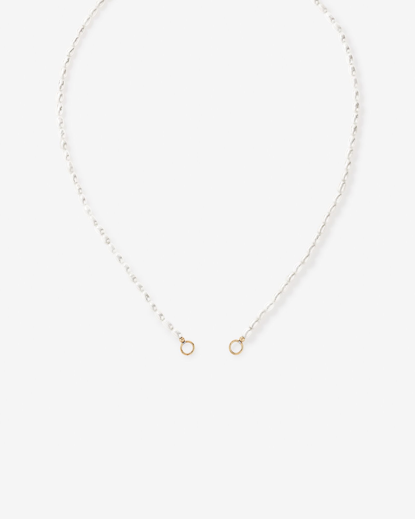 45cm (18") Cultured Freshwater Pearl Open Chain Necklace in 10kt Yellow Gold