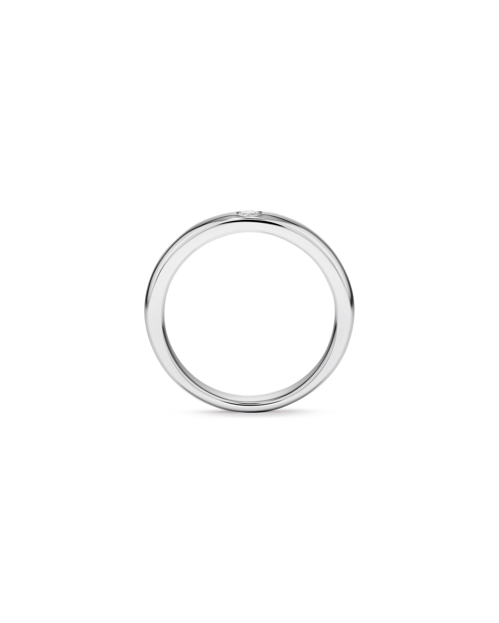 Carat TW Round Brilliant Diamond Duo Wedding Band in 18kt White Gold