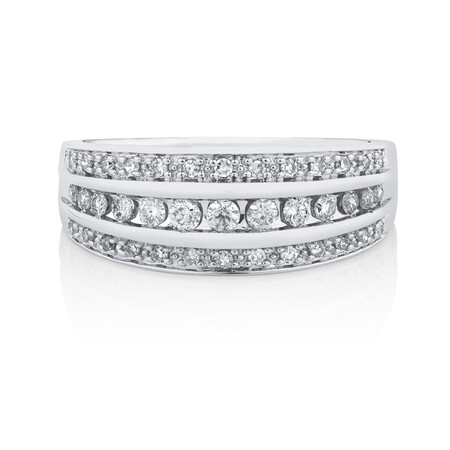 Ring with 0.34 Carat TW of Diamonds in 10kt White Gold Ring with 0.34 Carat TW of Diamonds in 10kt White Gold