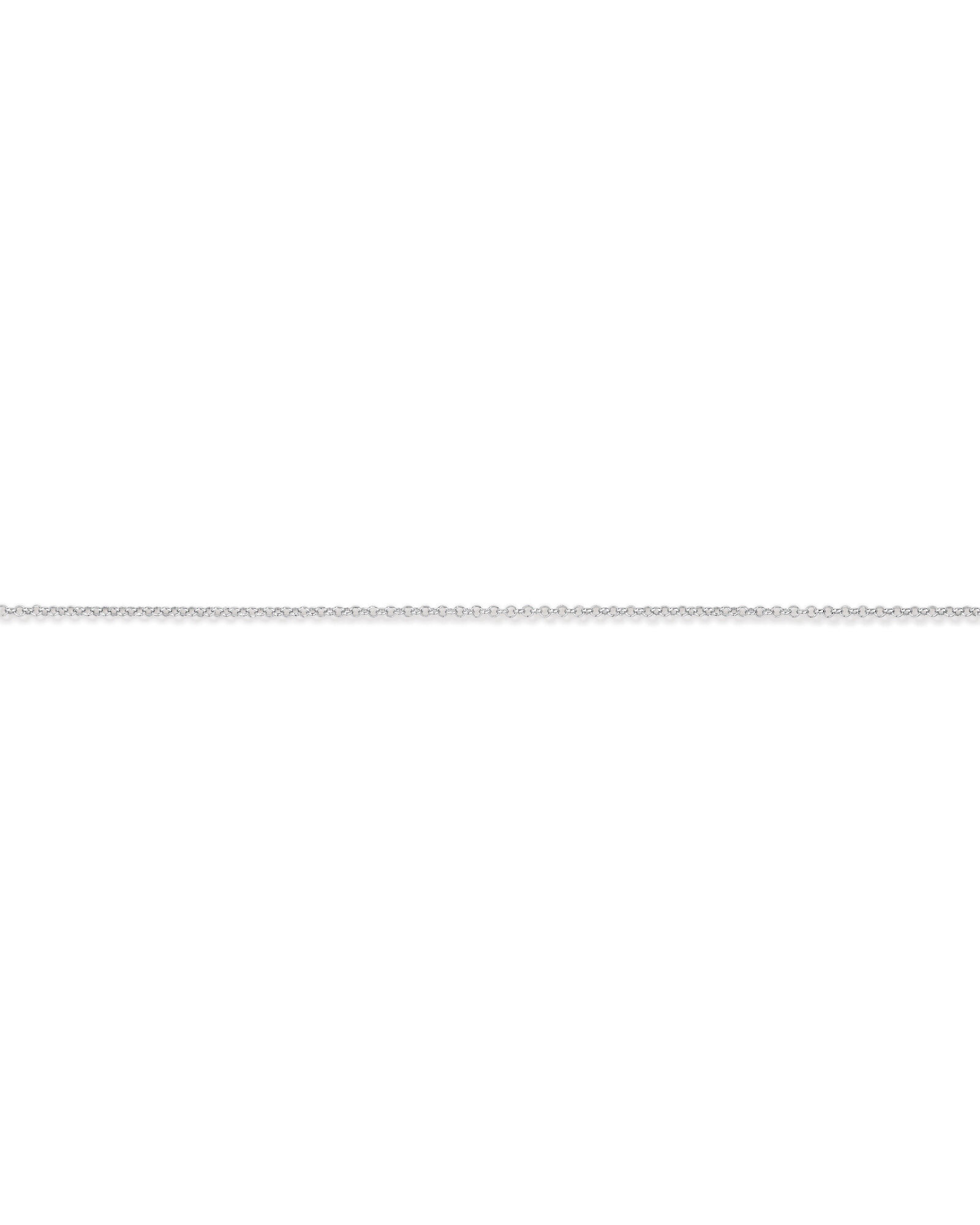 19cm (7.5") 1.8mm Width Fine Belcher Chain Bracelet in Sterling Silver