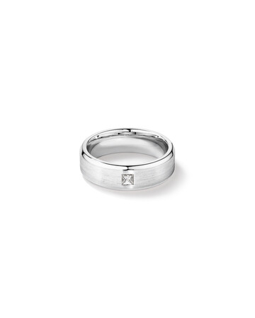 Men's Ring with 0.15 Carat TW of Diamonds in 10kt White Gold Men's Ring with 0.15 Carat TW of Diamonds in 10kt White Gold
