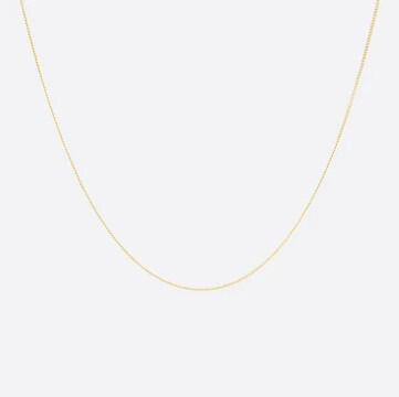 45cm (18") Curb Chain in 10kt Yellow Gold