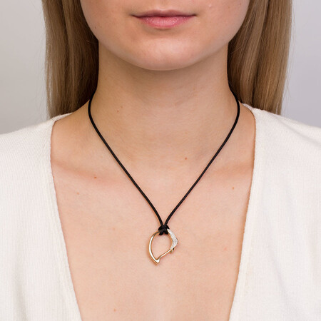 Spirits Bay Hollow Pendant with 0.15 Carat TW of Diamonds in 10kt Yellow Gold Spirits Bay Hollow Pendant with 0.15 Carat TW of Diamonds in 10kt Yellow Gold