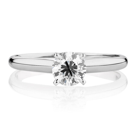 Evermore Solitaire Engagement Ring with 0.70 Carat TW Diamond in 14kt White Gold Evermore Solitaire Engagement Ring with 0.70 Carat TW Diamond in 14kt White Gold