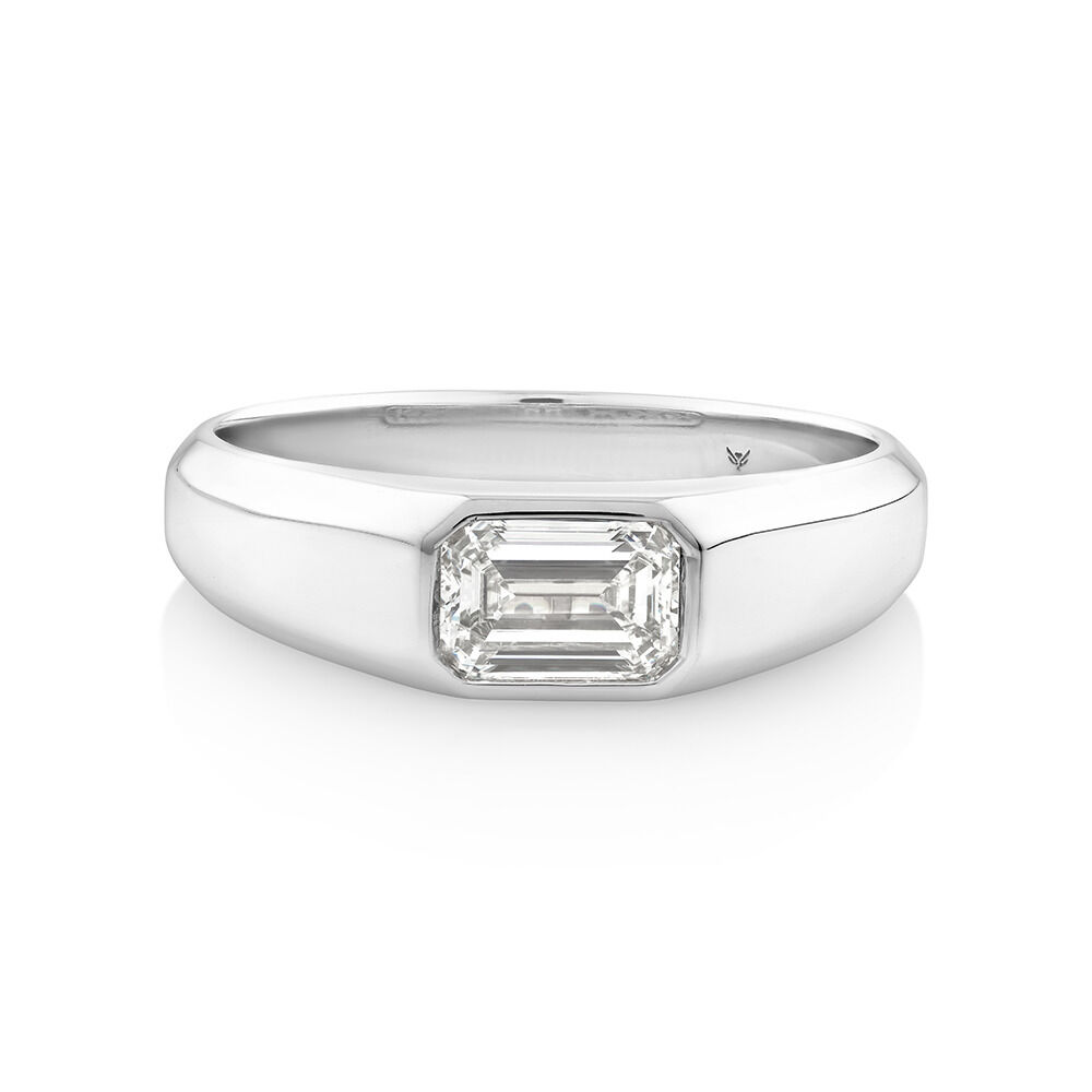 Solitaire Ring with 1.00TW  Laboratory-Grown Diamond in 14kt White Gold