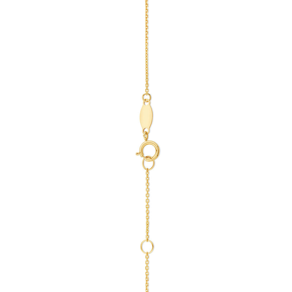 19cm (7.5") C Initial Bracelet in 10kt Yellow Gold