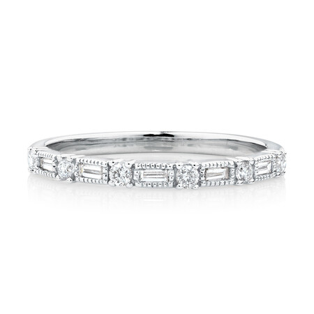 Evermore Wedding Band with 0.20 Carat TW of Diamonds in 10kt White Gold Evermore Wedding Band with 0.20 Carat TW of Diamonds in 10kt White Gold