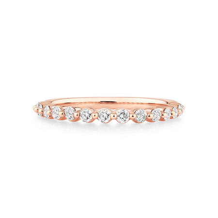 Evermore Wedding Band with 0.34 Carat TW of Diamonds in 10kt Rose Gold Evermore Wedding Band with 0.34 Carat TW of Diamonds in 10kt Rose Gold