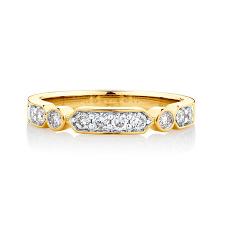 Ring with 1/3 Carat TW of Diamonds in 10kt Yellow Gold Ring with 1/3 Carat TW of Diamonds in 10kt Yellow Gold