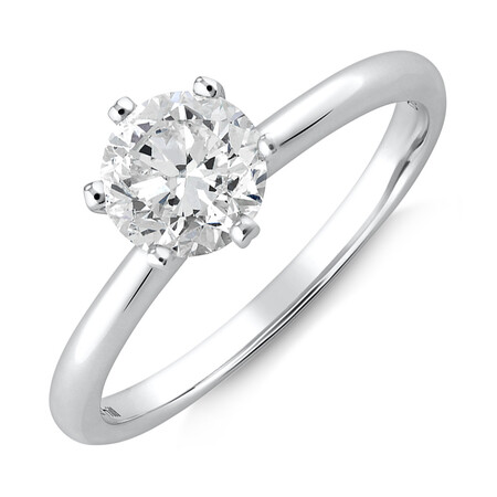 Michael Hill Solitaire Engagement Ring with a 1 Carat TW Diamond with the De Beers Code of Origin in Platinum Michael Hill Solitaire Engagement Ring with a 1 Carat TW Diamond with the De Beers Code of Origin in Platinum