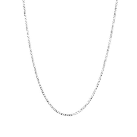 55cm (22") Curb Chain in Sterling Silver 55cm (22") Curb Chain in Sterling Silver